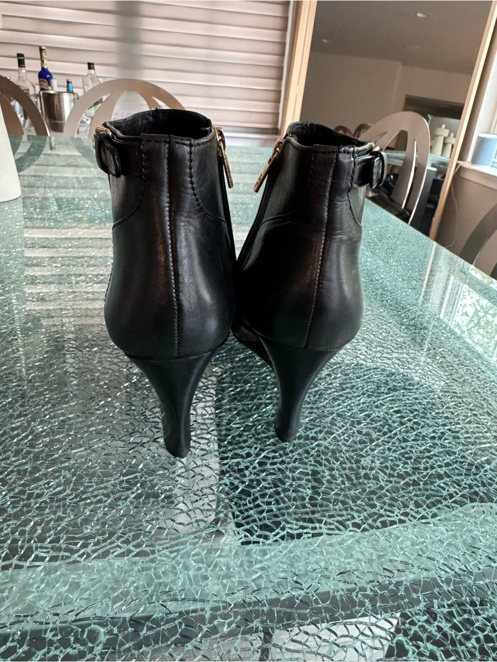 Tory Burch women's Black Ankle‎ Booties with Side Zip 10 M